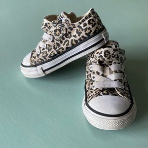 Leopard Toddler Converse Tennis Shoes